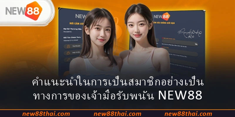 คำแนะนำในการเป็นสมาชิกอย่างเป็นทางการของเจ้ามือรับพนัน NEW88