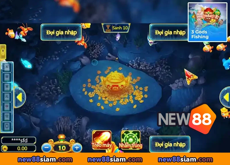 ปืนพิเศษและโบนัสลับใน 3 Gods Fishing รอคุณค้นพบ