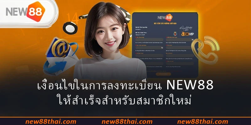 เงื่อนไขในการลงทะเบียน NEW88 ให้สำเร็จสำหรับสมาชิกใหม่
