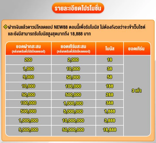 โบนัสพิเศษเฉพาะของโปรแกรมส่งเสริมการขาย
